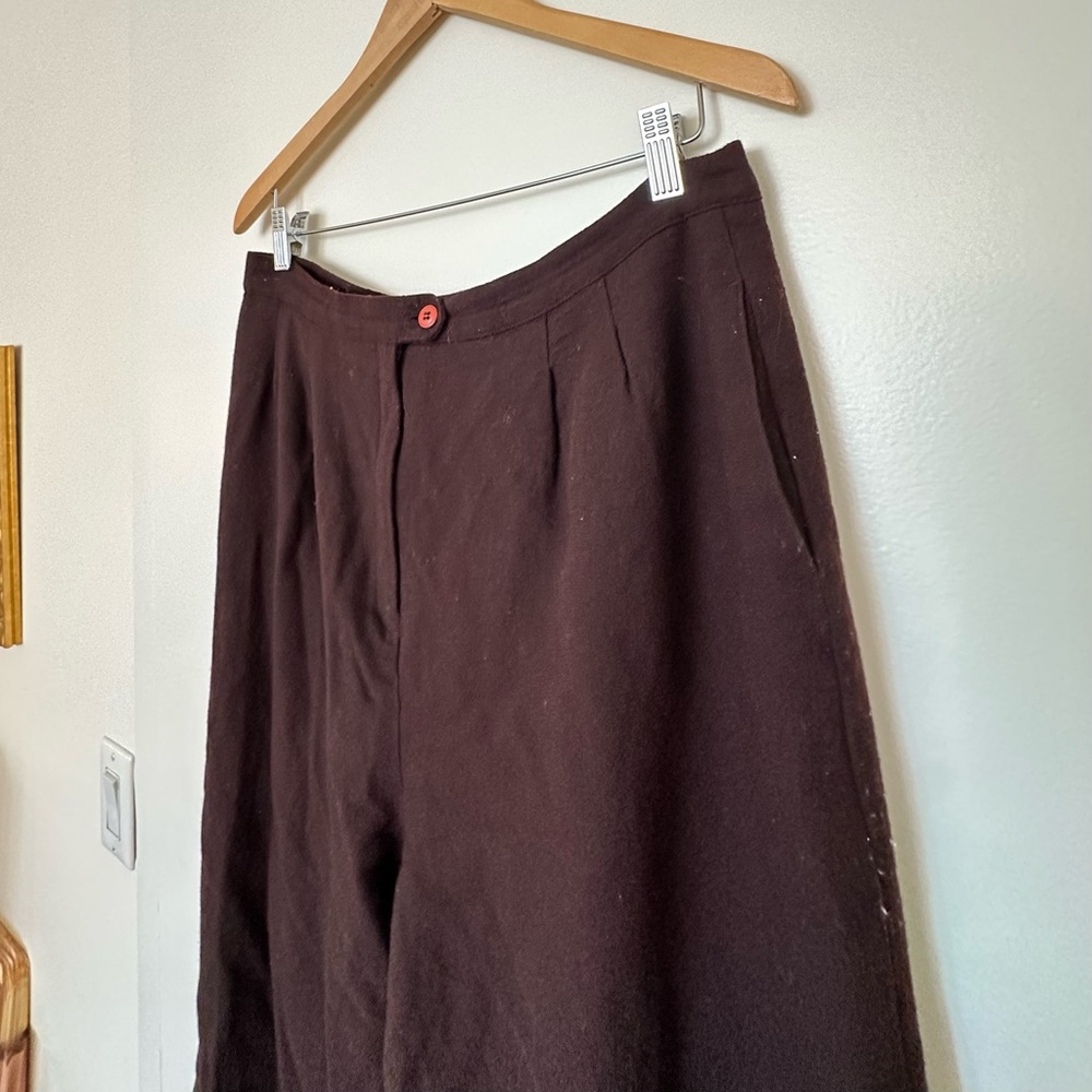 Smart brown wool trousers